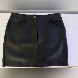 Black Leather Skirt